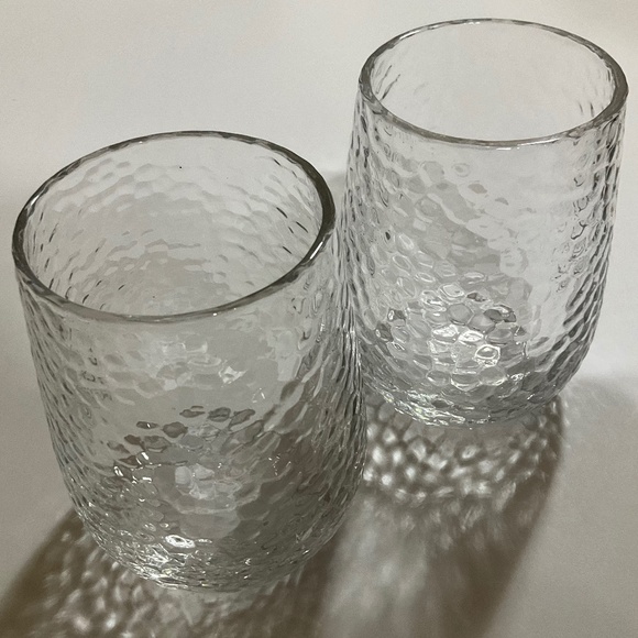 1-Cravings by Chrissy Teigen X Target Hammered Highball Glasses 5” Tall - Picture 1 of 8